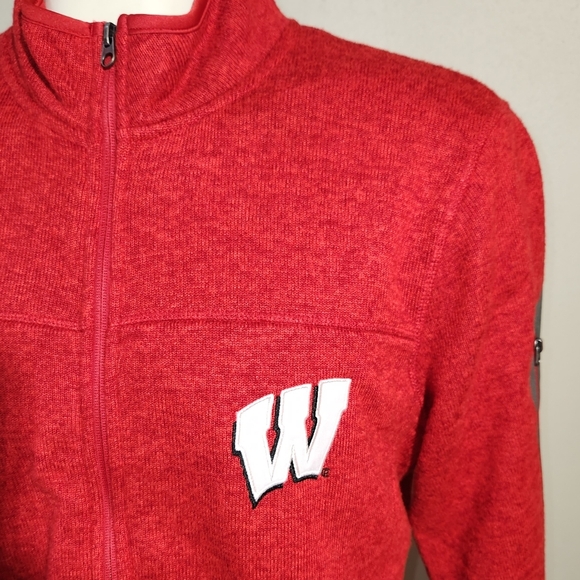 Wisconsin Badgers NCAA 58 Sports Men’s Full-Zip Fleece Jacket - Picture 5 of 7